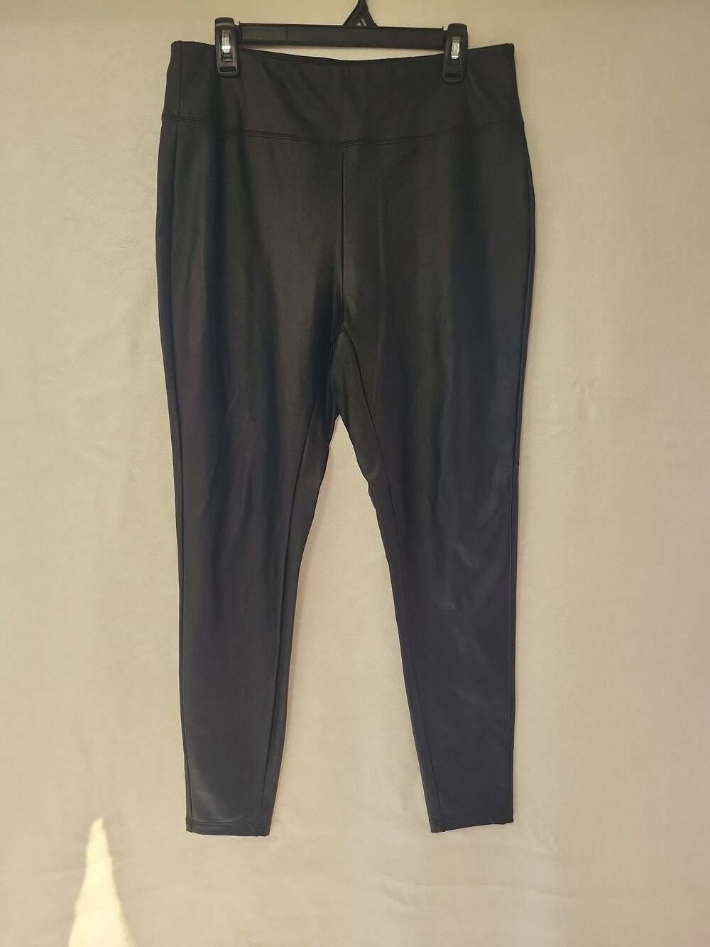 Just Be Faux Leather Leggings Black Size 1X